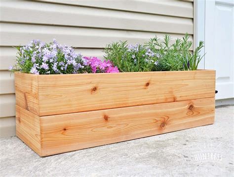 diy outdoor flower box plans